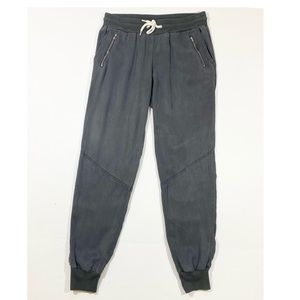 Monrow Grey Tencel Twill Jogger Pants